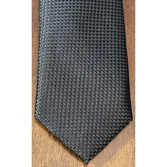 Geoffrey Beene, Black, Hand Made, Polyester, Men’s Neck Tie, Made In China - Picture 6 of 9